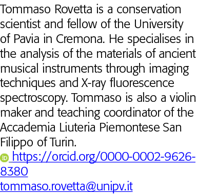 Tommaso Rovetta is a conservation scientist and fellow of the University of Pavia in Cremona  He specialises in the a   