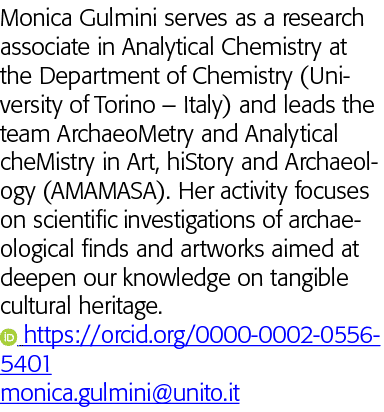 Monica Gulmini serves as a research associate in Analytical Chemistry at the Department of Chemistry (University of T   