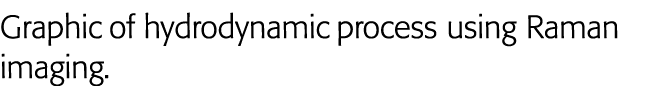 Graphic of hydrodynamic process using Raman imaging 