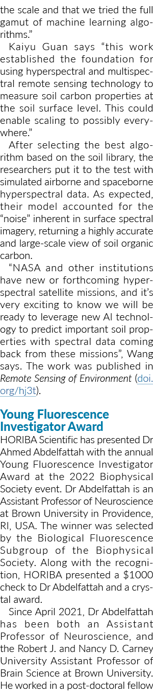 the scale and that we tried the full gamut of machine learning algorithms   Kaiyu Guan says  this work established th   