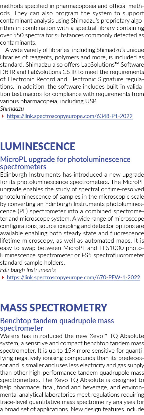 methods specified in pharmacopoeia and official methods  They can also program the system to support contaminant anal   