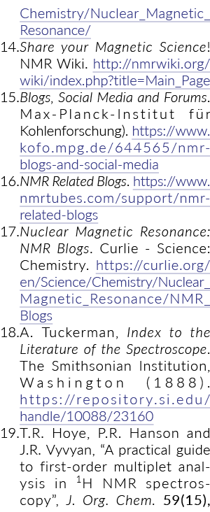 Chemistry Nuclear_Magnetic_Resonance  14  Share your Magnetic Science  NMR Wiki  http:  nmrwiki org wiki index php ti   