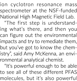 ion cyclotron resonance mass spectrometer at the NSF-funded National High Magnetic Field Lab   The first step is unde   