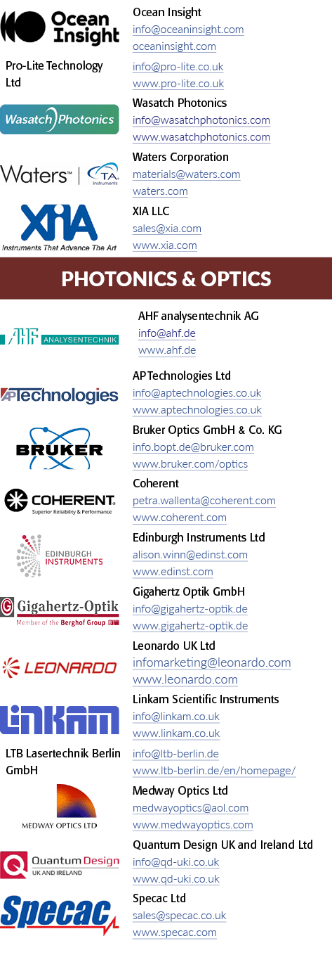  object Rectangle ,Ocean Insight info oceaninsight com oceaninsight com,Pro-Lite Technology Ltd,info pro-lite co uk w   