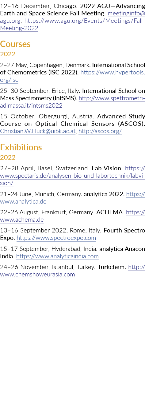 12 16 December, Chicago  2022 AGU—Advancing Earth and Space Science Fall Meeting  meetinginfo agu org, https:  www ag   