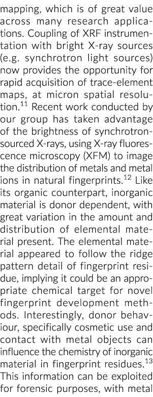 mapping, which is of great value across many research applications  Coupling of XRF instrumentation with bright X-ray   