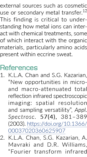 external sources such as cosmetic use or secondary metal transfer 12 This finding is critical to understanding how me   