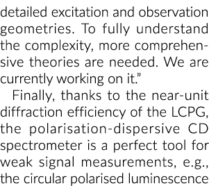 detailed excitation and observation geometries  To fully understand the complexity, more comprehensive theories are n   