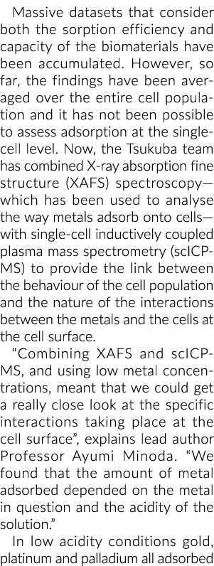 Massive datasets that consider both the sorption efficiency and capacity of the biomaterials have been accumulated  H   