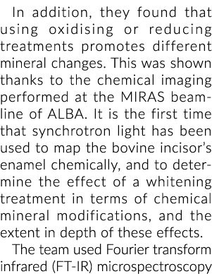 In addition, they found that using oxidising or reducing treatments promotes different mineral changes  This was show   