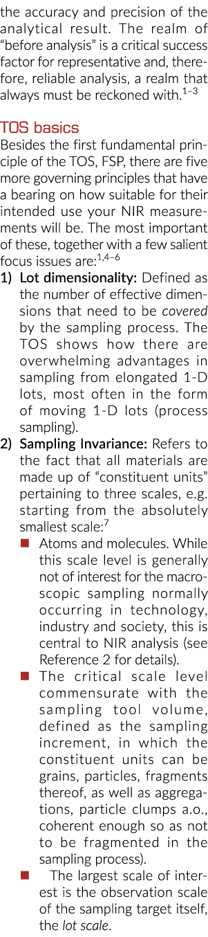 the accuracy and precision of the analytical result  The realm of  before analysis  is a critical success factor for    