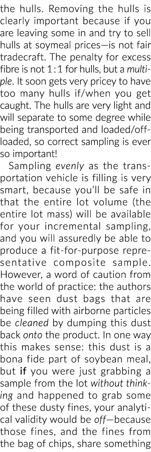 the hulls  Removing the hulls is clearly important because if you are leaving some in and try to sell hulls at soymea   