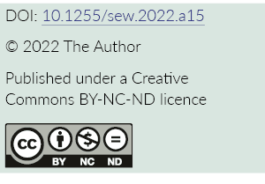 DOI: 10 1255 sew 2022 a15   2022 The Author Published under a Creative  Commons BY-NC-ND licence  
