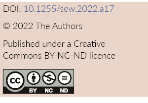 DOI: 10 1255 sew 2022 a17   2022 The Authors Published under a Creative  Commons BY-NC-ND licence  
