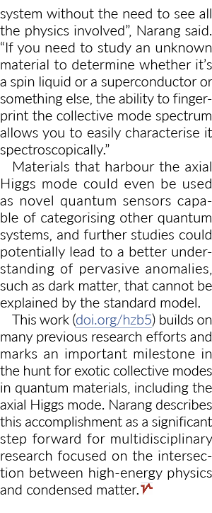 system without the need to see all the physics involved , Narang said   If you need to study an unknown material to d   