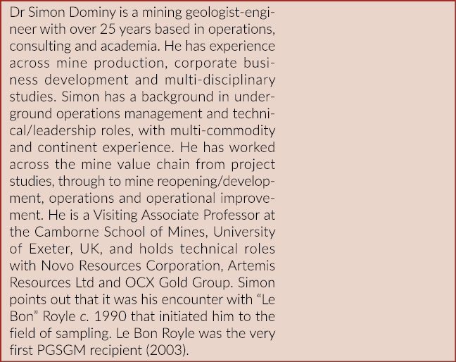 Dr Simon Dominy is a mining geologist-engineer with over 25 years based in operations, consulting and academia  He ha   
