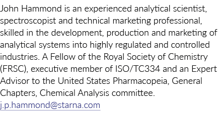 John Hammond is an experienced analytical scientist, spectroscopist and technical marketing professional, skilled in ...