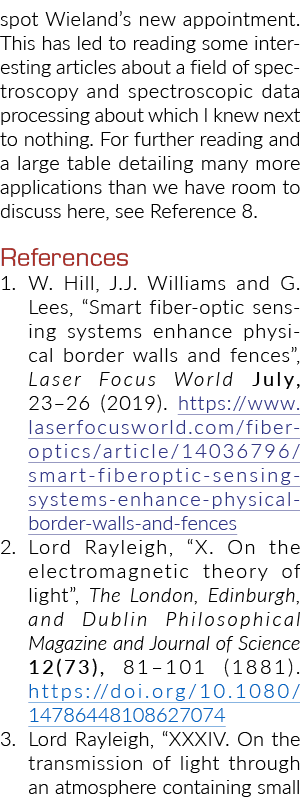 spot Wieland’s new appointment. This has led to reading some interesting articles about a field of spectroscopy and s...