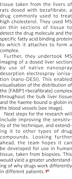 tissue taken from the livers of rats dosed with bezafibrate, a drug commonly used to treat high cholesterol. They use...