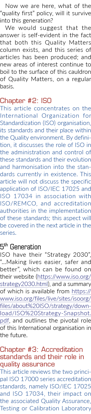 Now we are here, what of the “quality first” policy, will it survive into this generation? We would suggest that the ...