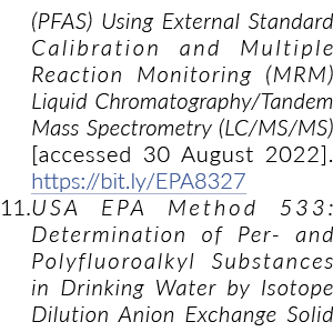 (PFAS) Using External Standard Calibration and Multiple Reaction Monitoring (MRM) Liquid Chromatography/Tandem Mass S...