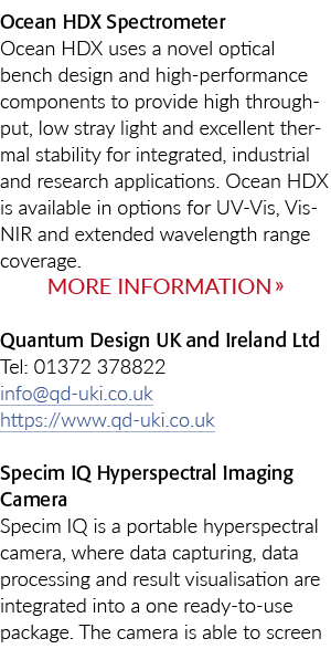 Ocean HDX Spectrometer Ocean HDX uses a novel optical bench design and high-performance components to provide high th...