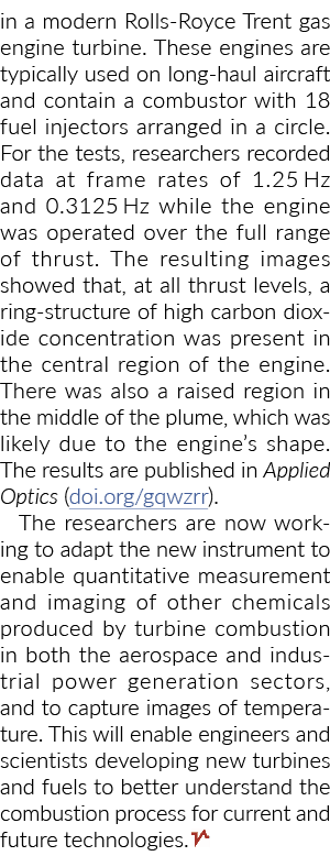 in a modern Rolls Royce Trent gas engine turbine. These engines are typically used on long haul aircraft and contain ...