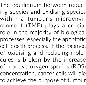 The equilibrium between reducing species and oxidising species within a tumour’s microenvironment (TME) plays a cruci...