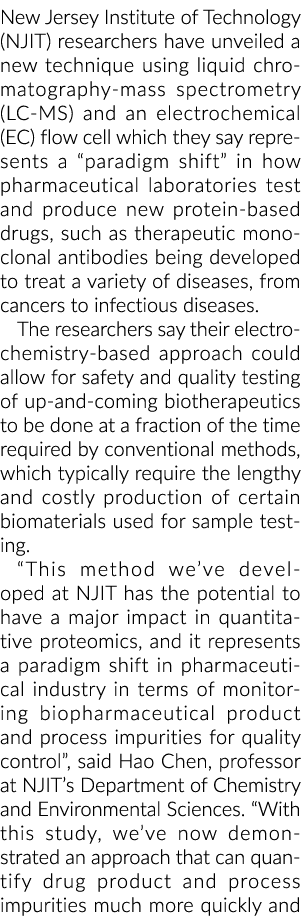 New Jersey Institute of Technology (NJIT) researchers have unveiled a new technique using liquid chromatography mass ...
