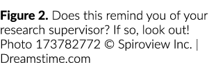 Figure 2. Does this remind you of your research supervisor? If so, look out! Photo 173782772 © Spiroview Inc. | Dream...