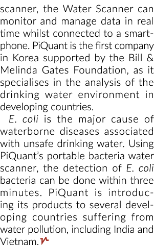 scanner, the Water Scanner can monitor and manage data in real time whilst connected to a smartphone. PiQuant is the ...