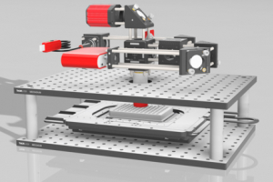 Inside view of the prototype of the device