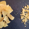 Photo of entire crisps/chips and their crumbs