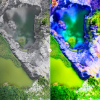 Visible and hyperspectral images of Earth from space
